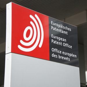 European Patent Office sign