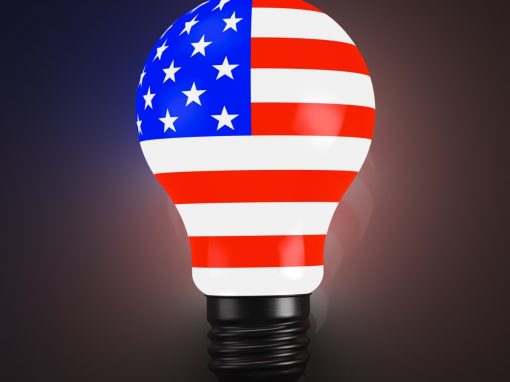 Light Bulb and US flag