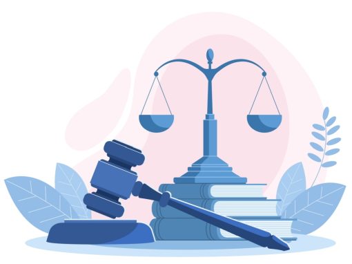 Vector of scales and gavel