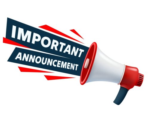 Important announcement megaphone