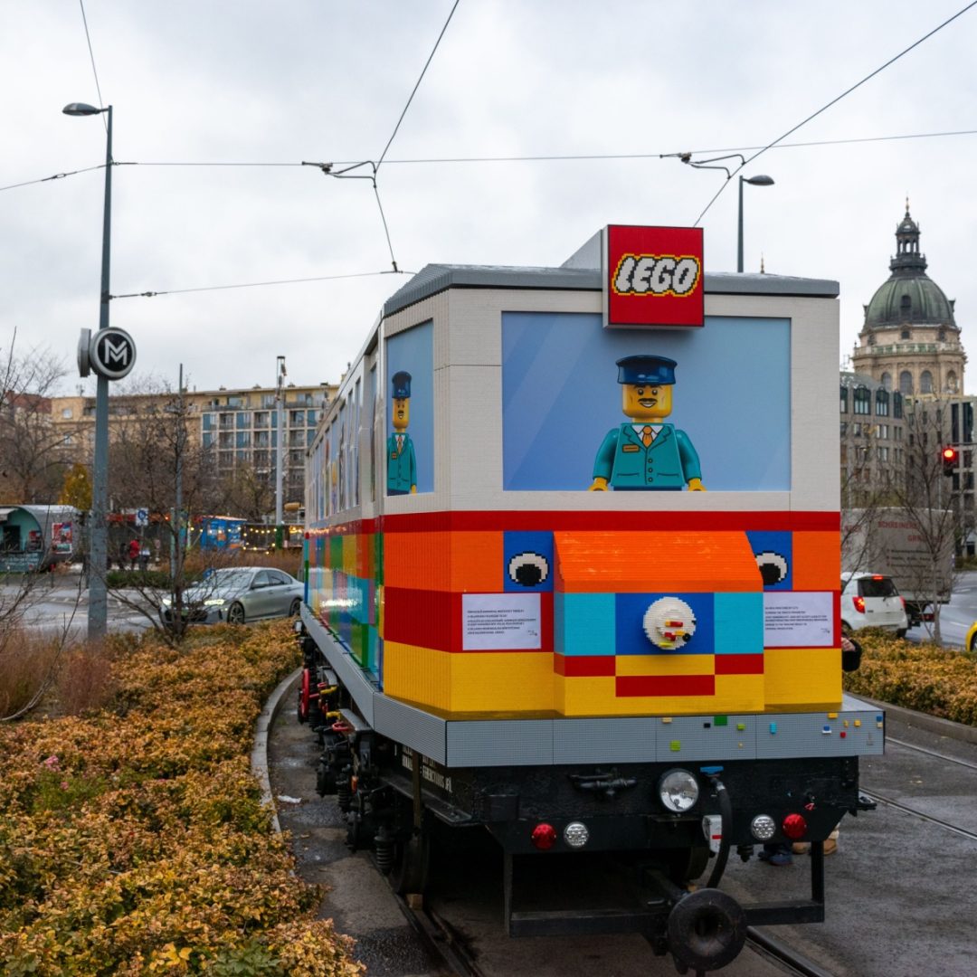 lego tram in hungary